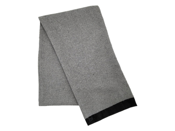 Grey double sided neck scarf