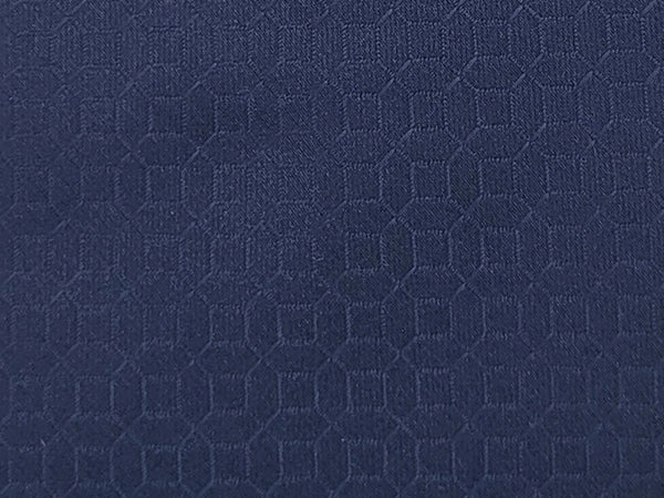 Midnight blue geometric patterned tie