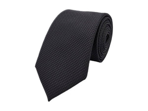 Black and white-toned patterned tie