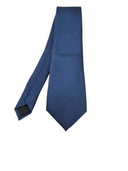 Sea blue-toned and red patterned tie