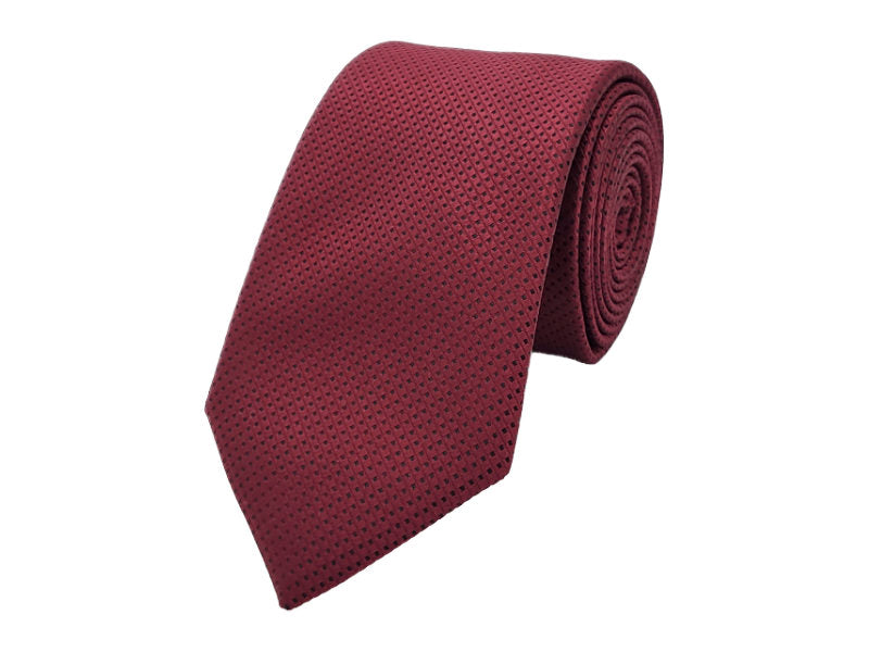 Maroon and black-toned patterned tie