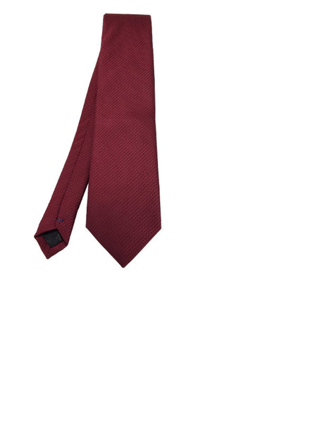 Maroon and black-toned patterned tie