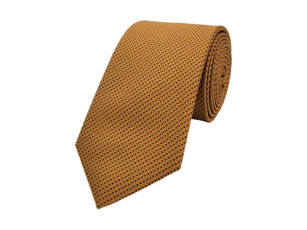 Bronze and black-toned patterned tie