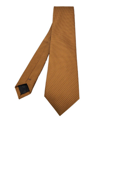 Bronze and black-toned patterned tie