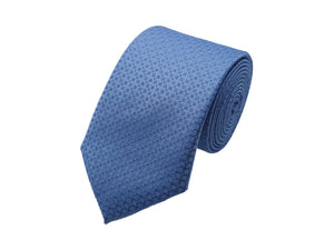 Sky blue-toned microdot patterned tie