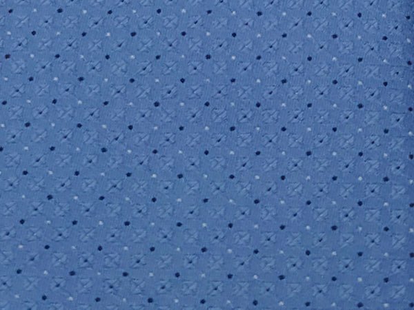 Sky blue-toned microdot patterned tie