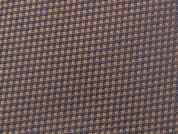 Bronze and navy-toned houndstooth patterned tie