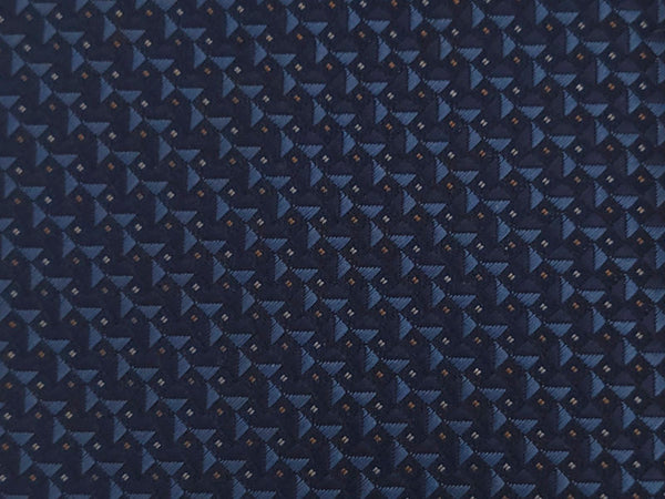 Blue-toned patterned tie