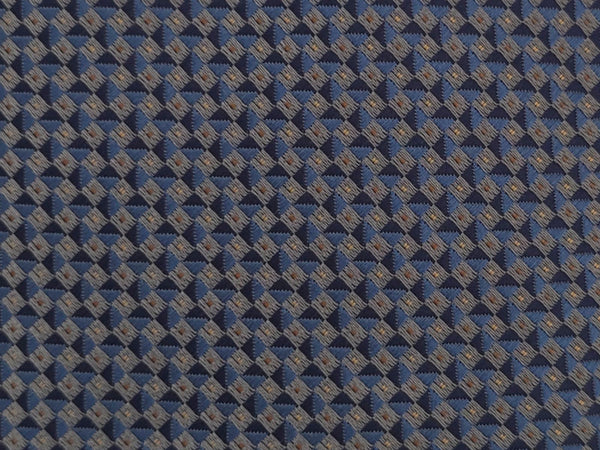 Ice blue and silver-toned patterned tie