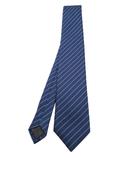 Sky blue single striped tie