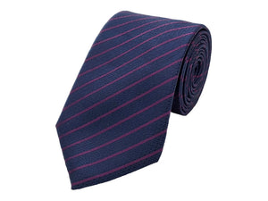 Purple single striped tie